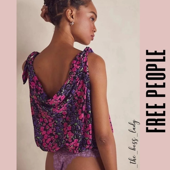 Free People bodysuit Small floral one-piece top lace - Picture 5 of 6